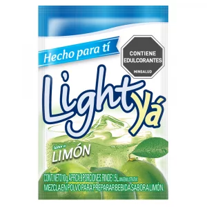 Instantaneo Light Ya Limon 1.5 Litros Sobre 10 g