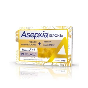 Jabón Asepxia Con Esponja Integrada Aclarante x 80 g