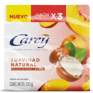 Jabon Carey Suavidad Natural 3 x 110 g