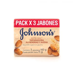 Jabón Johnson Adulto Avena - 3x110 g