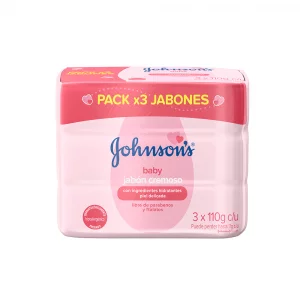 Jabón Johnson Baby 3X110 g Humectante