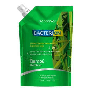 Jabon Líquido Bacterion x 500 ml Doy Pack.Bambu
