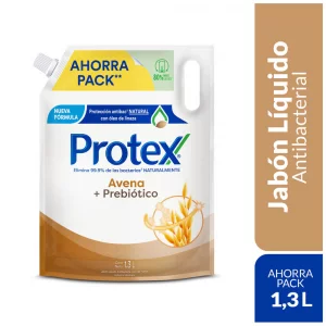 Jabón Líquido Protex Avena Antibacterial Doypack 1.3L