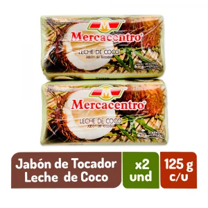 Jabón Mercacentro Leche De Coco 2 x 125 g