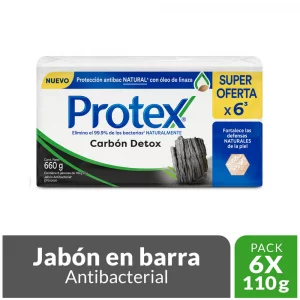 Jabon Protex Carbon Detox 6und x110g