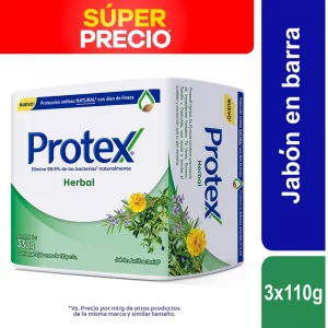 Jabón Protex Herbal 110g x 3 und