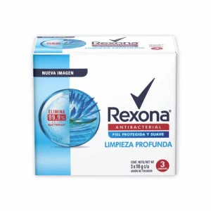 Jabón Rexona Antibacterial 3 und x 110 g Limpimpieza Profunda x 330 g