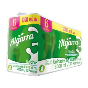 Leche Algarra Semidescremada 6 und x 1000 ml