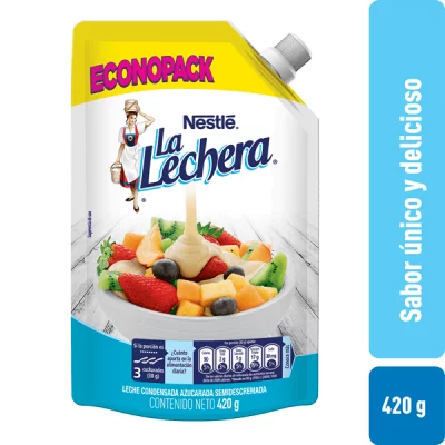 Leche Condensada La Lechera Doypack 420 g