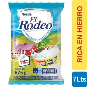 Leche El Rodeo 875  g/Hierro