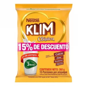 Leche Klim Clasica 15 % Descuento x 360 g