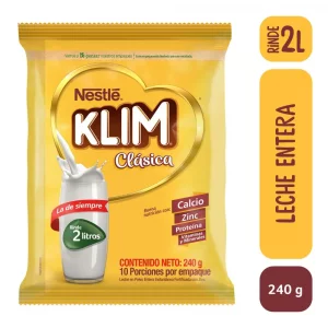 Leche Klim Clásica Entera Bolsa x 240 g