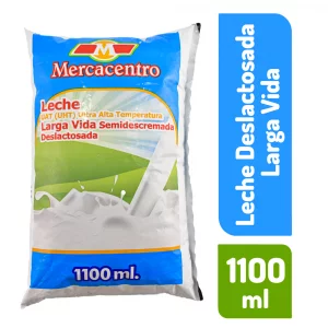 Leche Mercacentro Larga vida 1100 ml Deslactosada