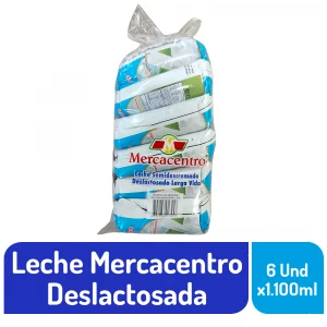 Leche Mercacentro Sixpack Deslactosada 6X/1100 ml