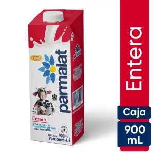 Leche Parmalat Brick UHT Entera x 900 ml