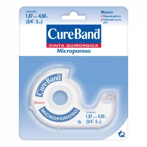 Micropore Cure Band Blanco 3/4" x 4.5 m