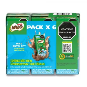 Milo Activ go Rtd6 x 180 ml Menos Azuca