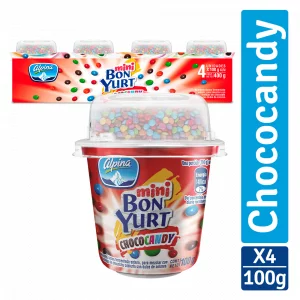 Mini BonYurt Choco Candy Vaso 100 g - x4 und Multiempaque