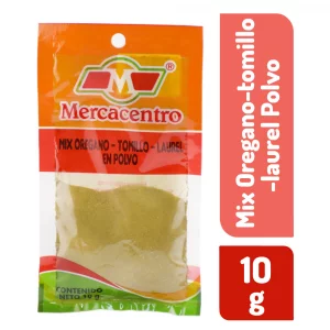 Mix Oregano Tomillo Laurel Polvo Mercacentro x 10 g Bolsa