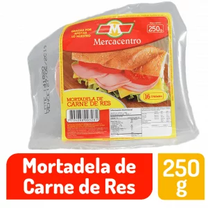 Mortadela Mercacentro Res 250 g