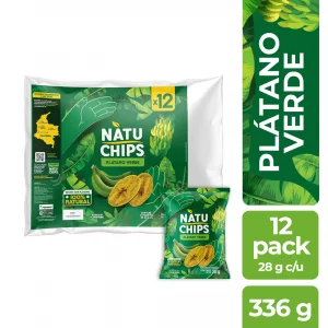 Natuchips Frito Lay X 12und Plátano Verde 336 g