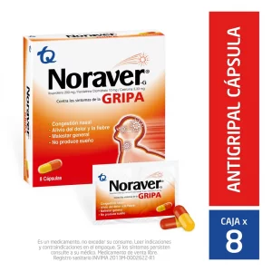 Noraver Gripa Cápsulas 8 und