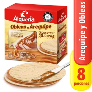 Obleas y Arequipe Alquería x 336 g