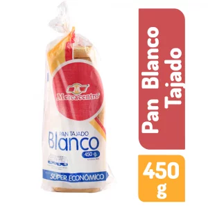 Pan Mercacentro Blanco 450 g Tajado