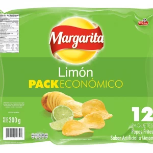 Papas Margarita X12/Limón 300 g