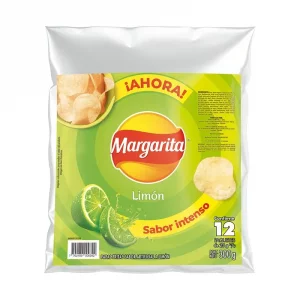 Papas Margarita X12/Limón 300 g