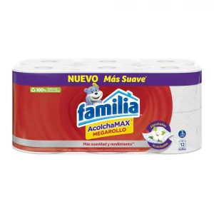 Papel Familia Acolchamax Mega 12 rollos x 355.2 m