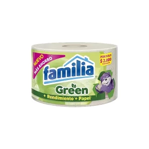 Papel Higiénico Familia green Rollo x 37.05 m