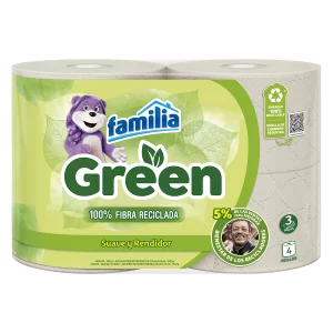 Papel Higiénico Familia Np green x 4 rollos