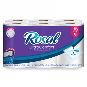 Papel Higiénico Rosal G 12 rollos x 240 m