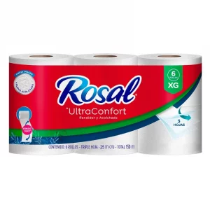 Papel Higiénico Rosal XG x 6 rollos 150 m