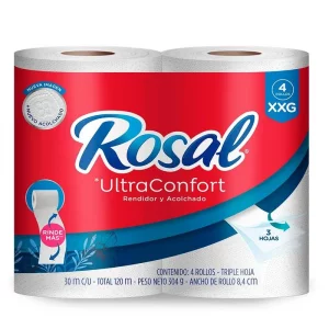 Papel Higiénico Rosal XXG x 4 rollos 120 m