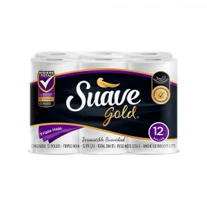 Papel Suave Gold 12 Rollos x 384 m