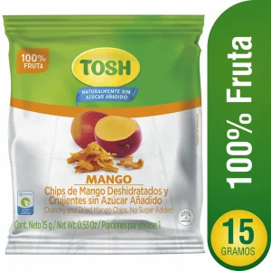 Pasabocas Tosh Chips De Fruta Mango x 15 g