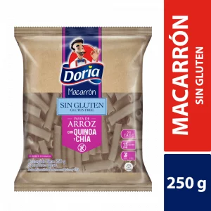 Pasta Doria Macarrones Quinoa Chía Sin gluten 250 g
