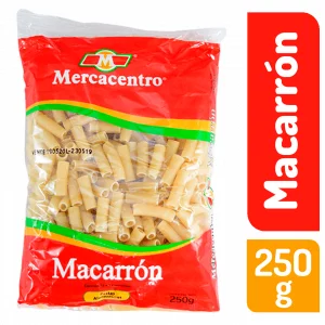 Pasta Mercacentro Macarron 250 g
