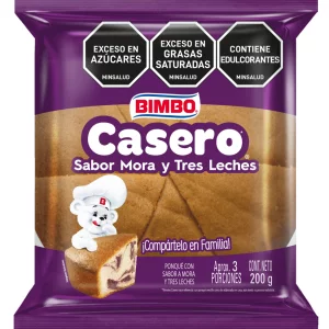 Ponqué Bimbo Casero Mora Tres Leches 200 g