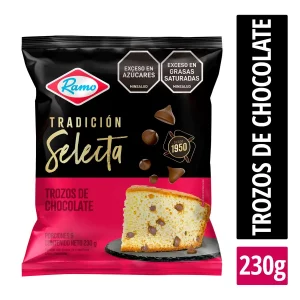 Ponqué Ramo Tradición Selecta Trozos Chocolate 230 g