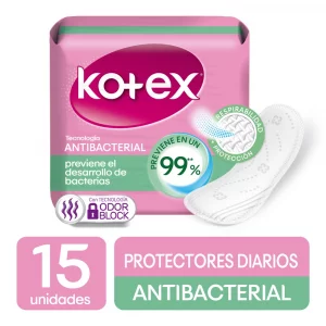 Protector Kotex Diarios Antibacterial 15 und