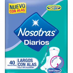 Protector Nosotras Diarios Largos Alas 40 und