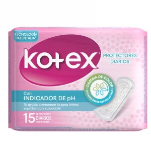 Protectores Kotex Normal Indicador Ph x 15 und