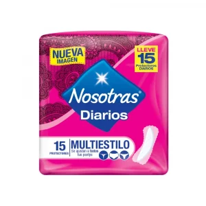 Protectores Nosotras Diarios Multiestilos 15 Und