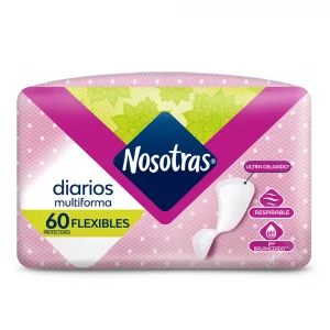 Protectores Nosotras Diarios Multiforma Flexibles x 60 und