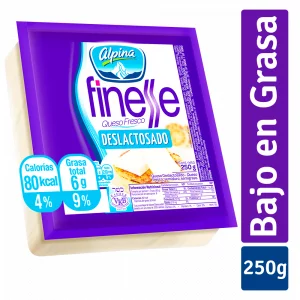 Queso Finesse Deslactosado Bloque 250 g
