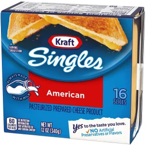 Queso Kraft Singles American x 340 g