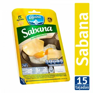 Queso Sabana 15 Tajadas - 240 g
